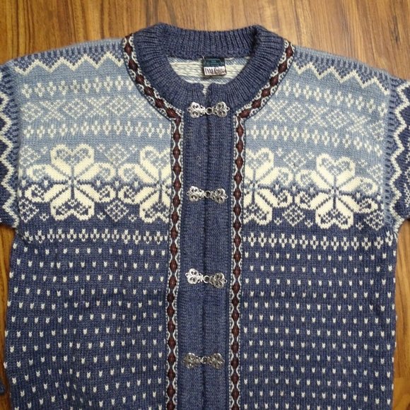Dale of Norway Sweater Cardigan Fair Isle Size 54 - Picture 2 of 10